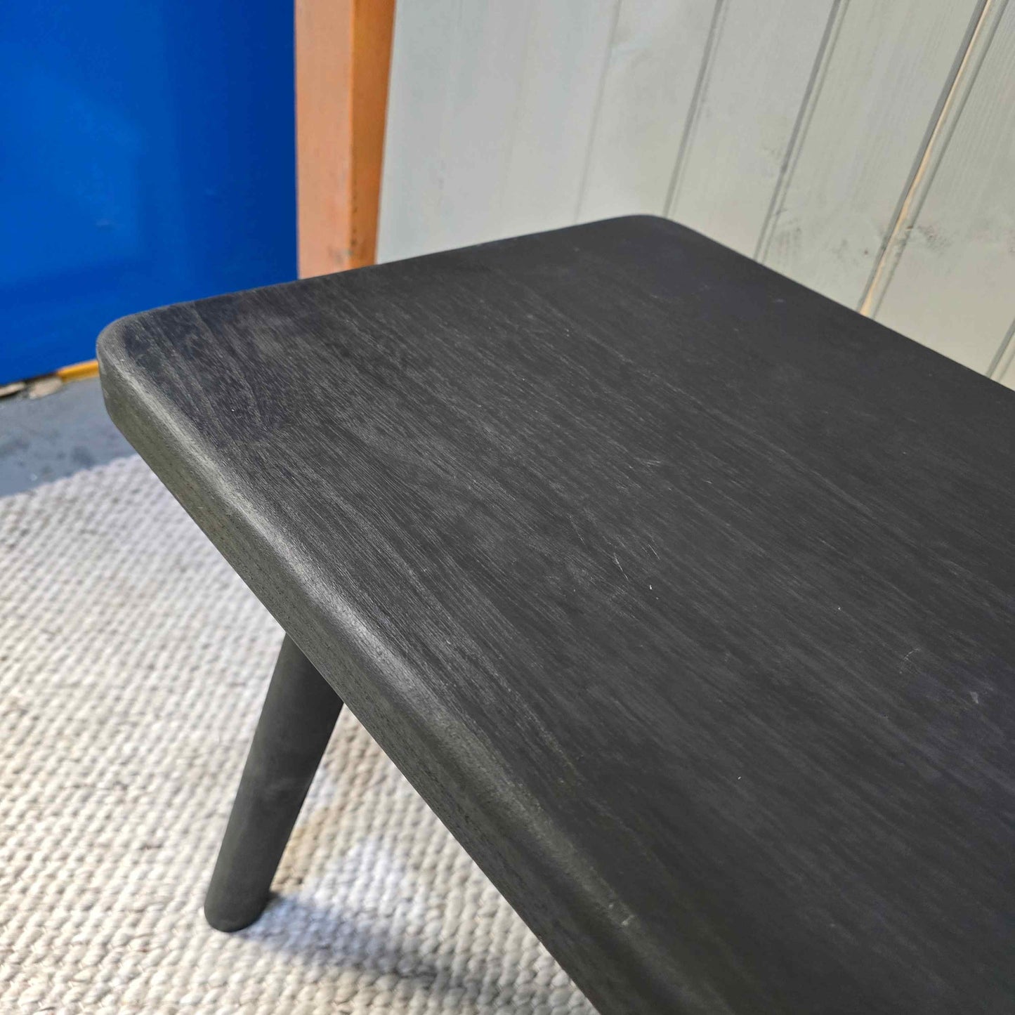 Black Wooden Bench 3