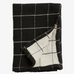 Black and Cream Check and Stripe Tea Towels