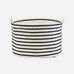 Black and White Striped Basket 40cm