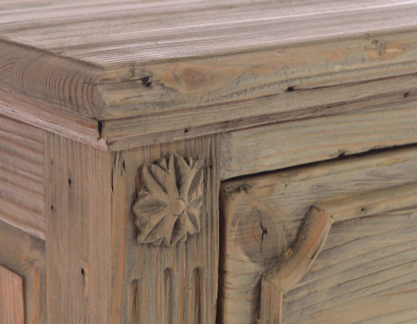 Bleached Mahogany Vintaged Chest Of Drawers