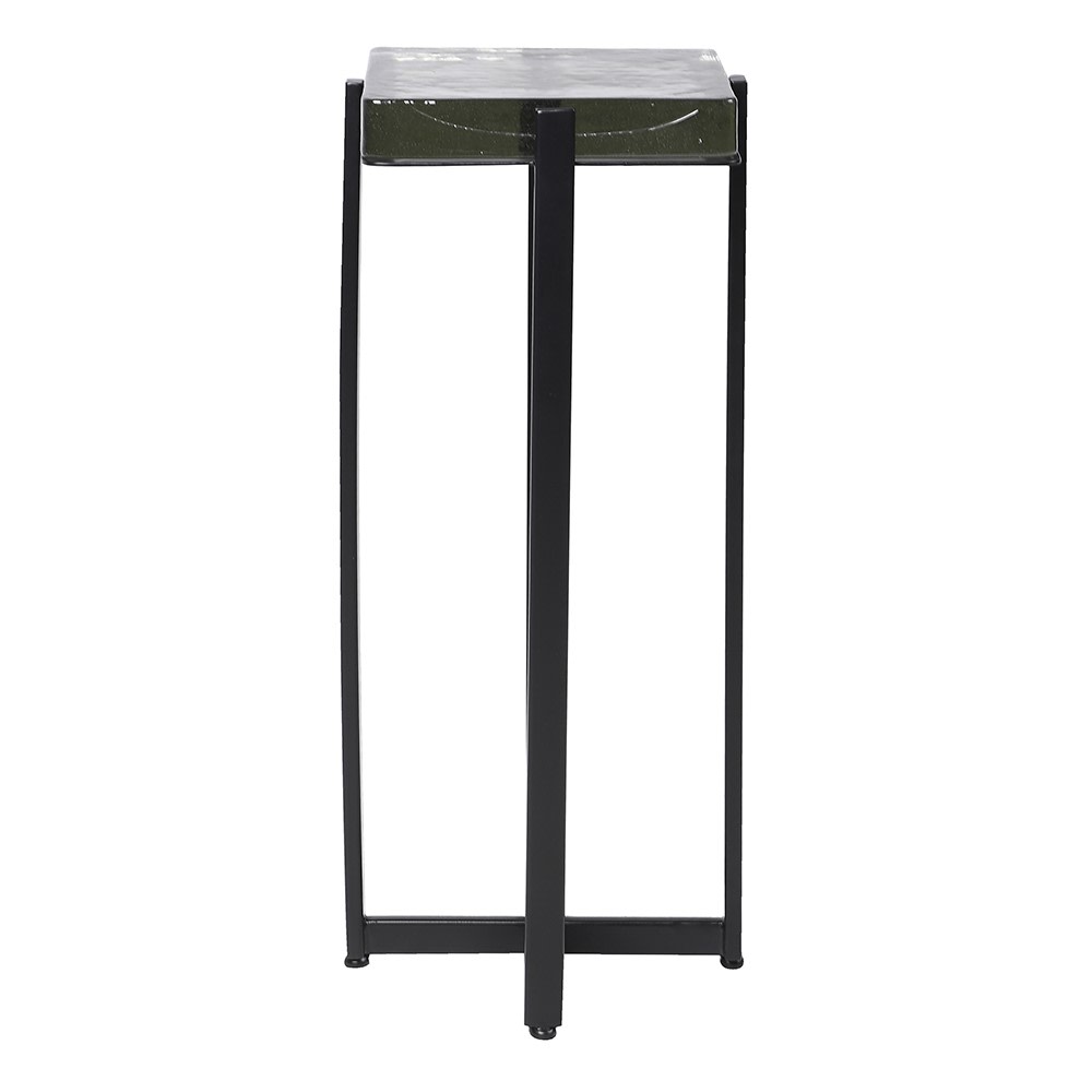 Block Glass Side Table 62cm