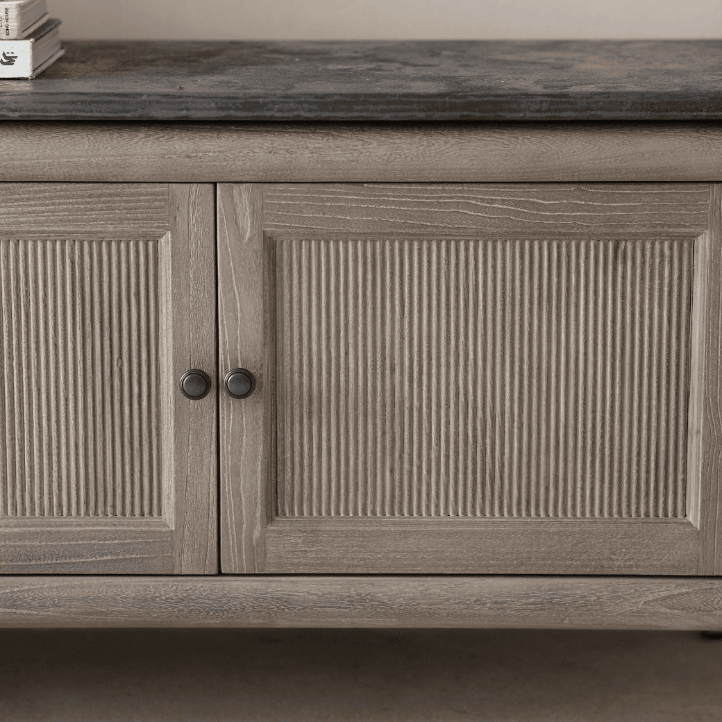 Blockey Stone Top Low Sideboard 200cm | Annie Mo's-B