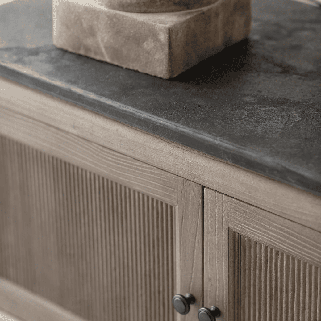 Blockey Stone Top Low Sideboard 200cm | Annie Mo's-D