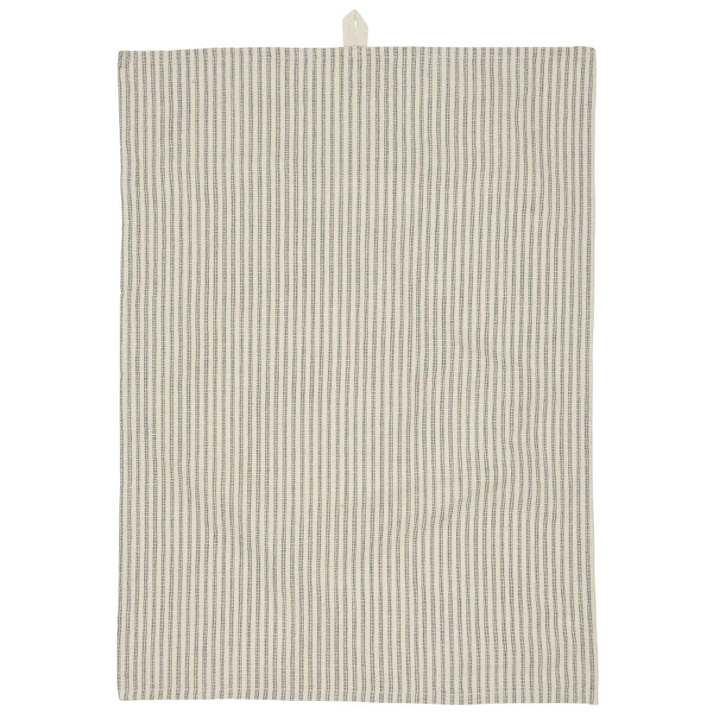 Dusty Blue Stripe Cotton Tea Towel