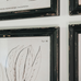 Botanical Prints in Distressed Black Frames 50cm