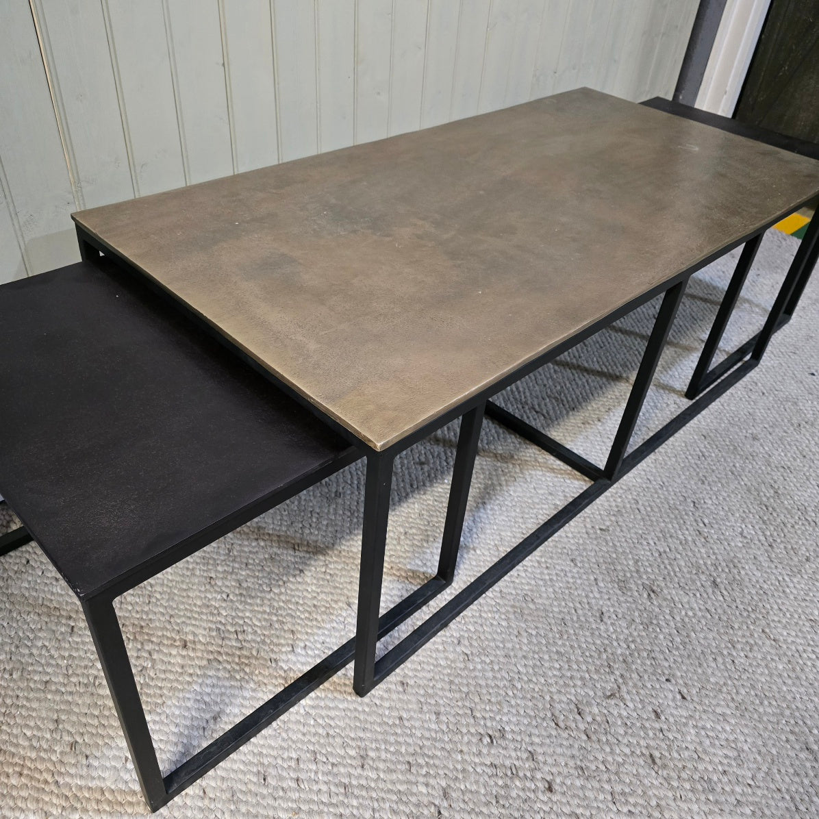 Bronze Black Triple Coffee Table 2