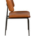 Jack Cognac PU Leather Dining Chair
