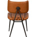 Jack Cognac PU Leather Dining Chair
