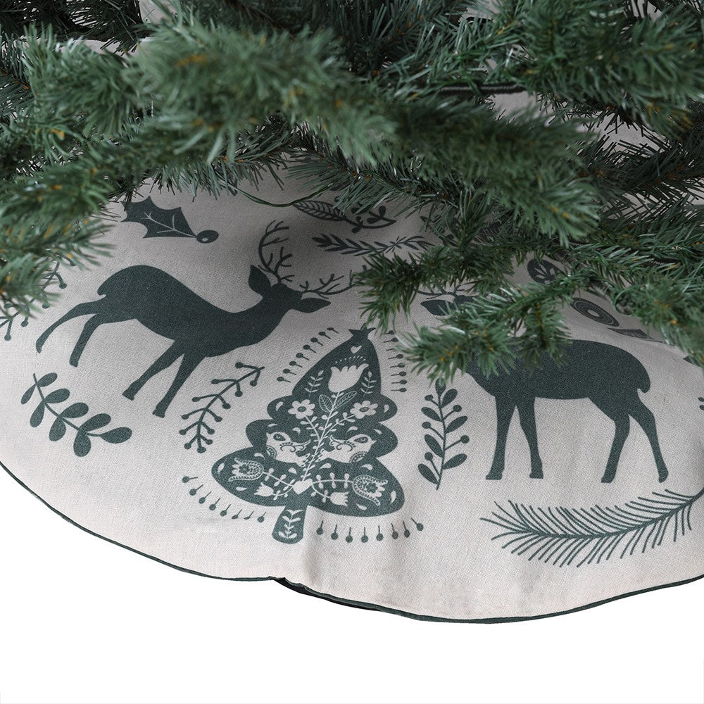 Green Scandi Tree Skirt 80cm | Annie Mo's