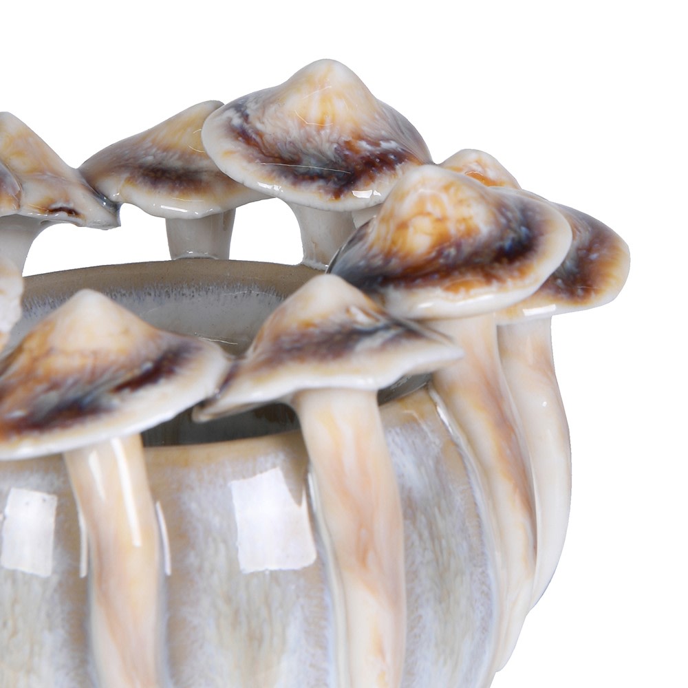 Glazed Mushroom Vase 10cm