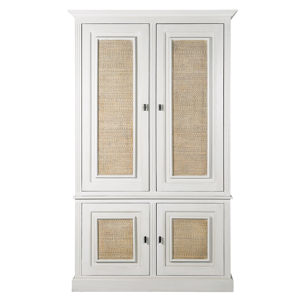 Nordic Gustavian Pantry Cabinet 130cm Wide
