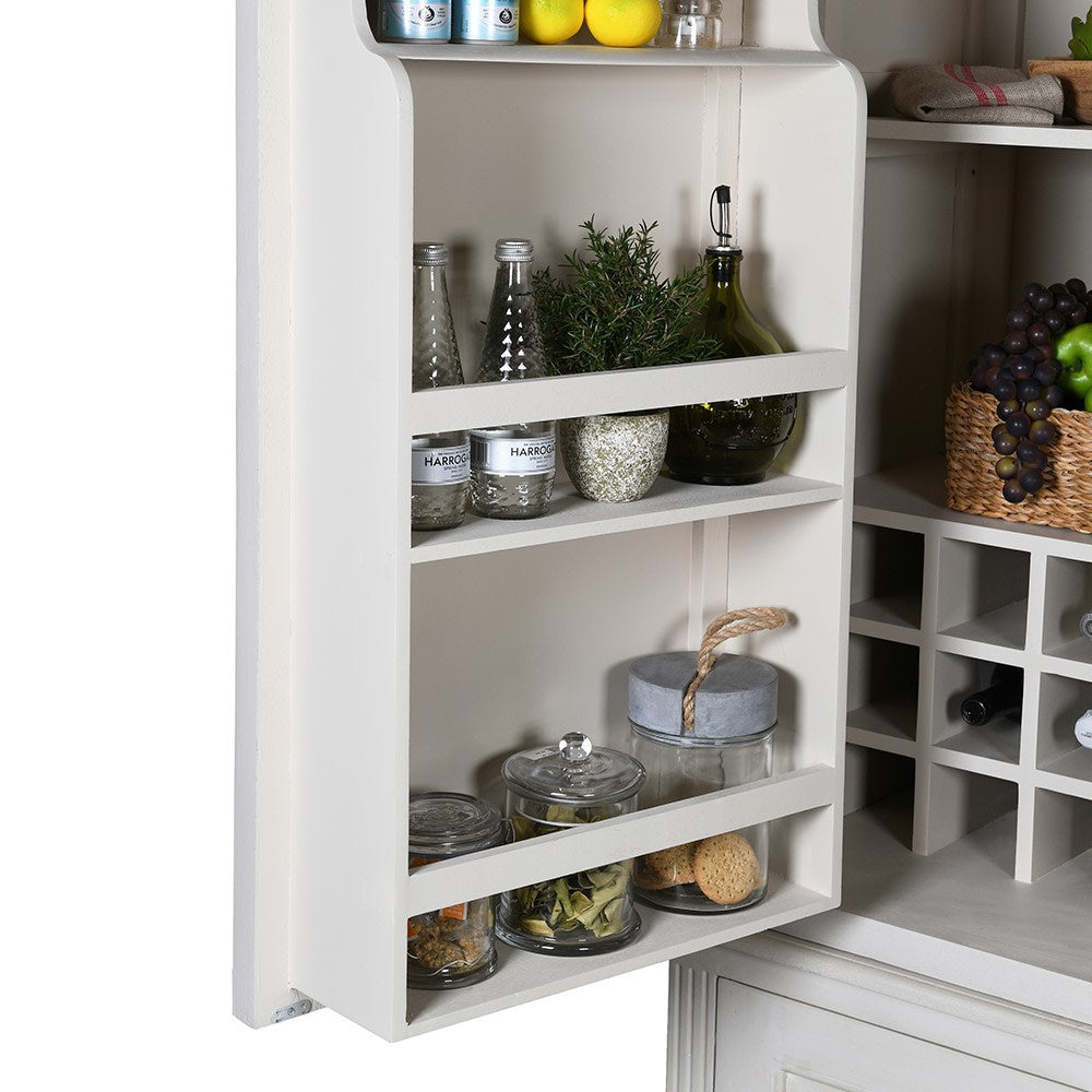 Nordic Gustavian Pantry Cabinet 130cm Wide