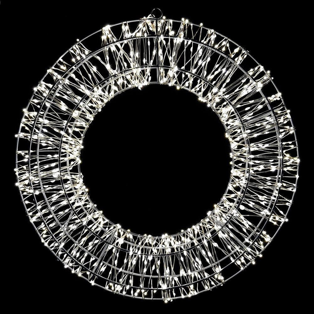 960 LED Lit Wreath 38cm | Annie Mo's