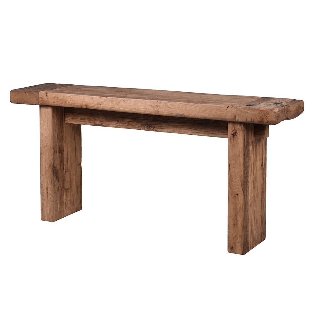 Chunky Rustic Reclaimed Oak Console 160cm