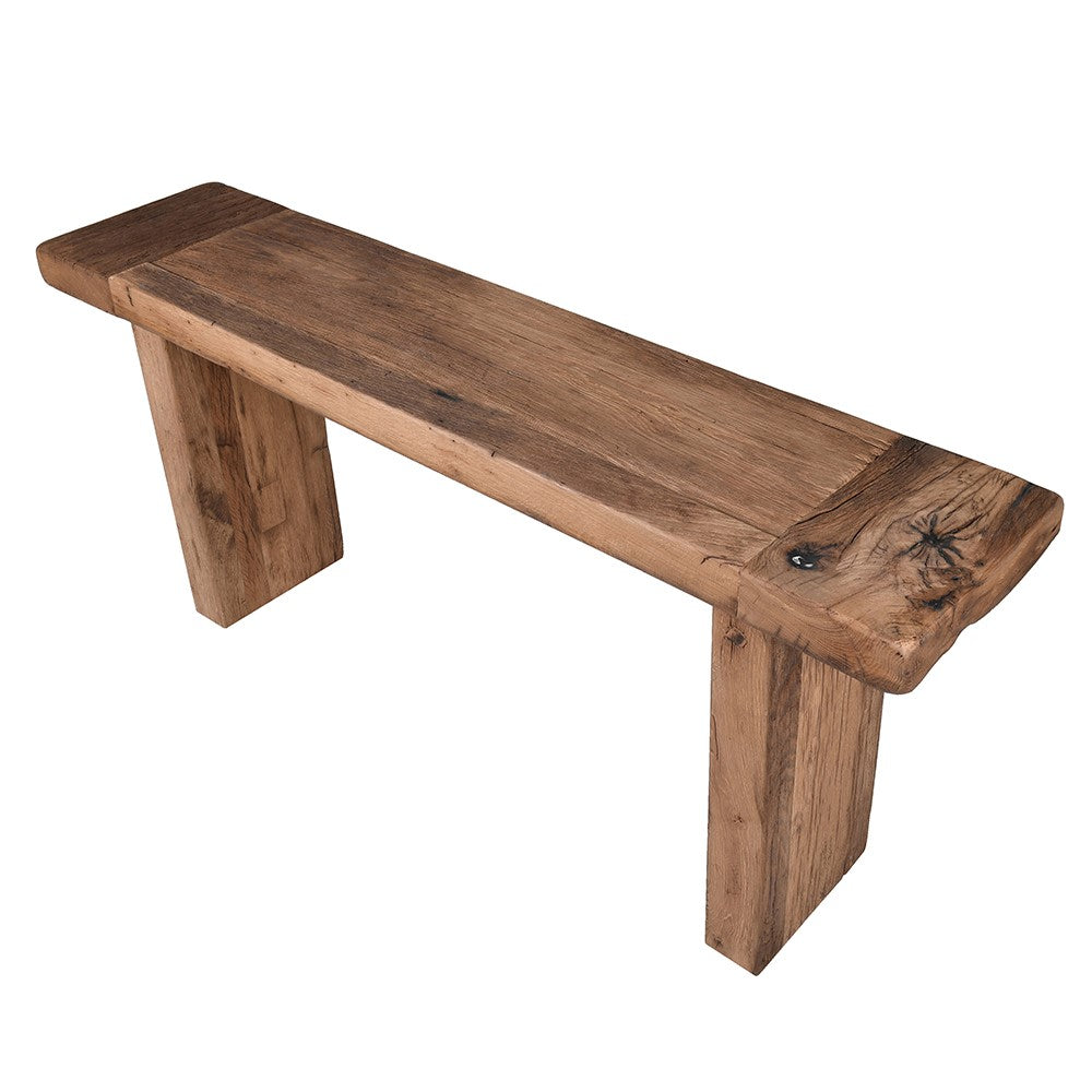 Chunky Rustic Reclaimed Oak Console 160cm