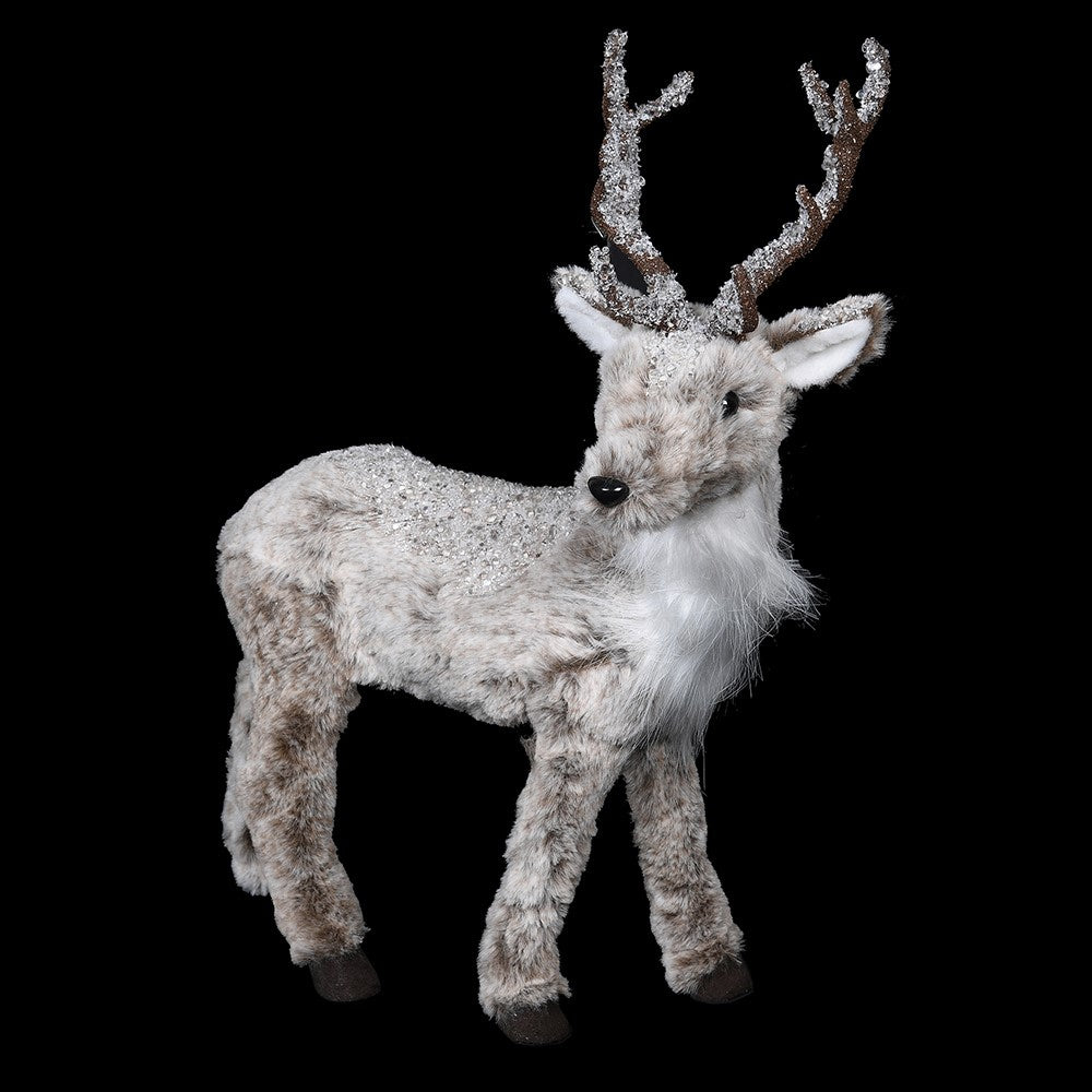 Faux Fur Standing Deer 43cm | Annie Mo's
