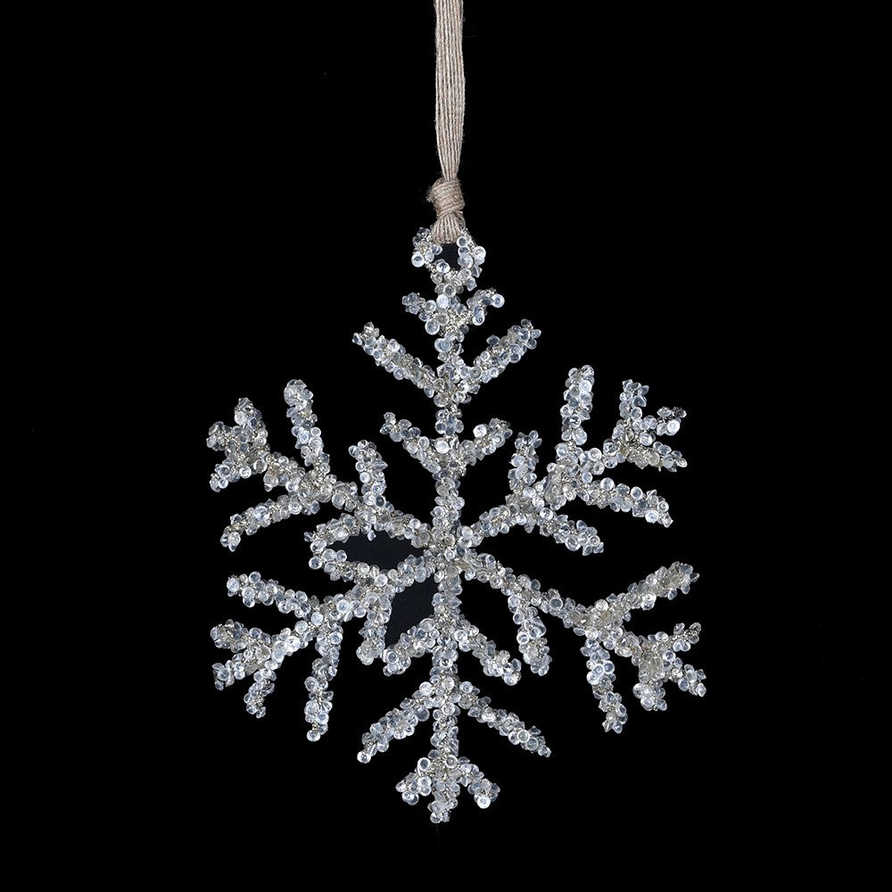 Icicle Frosted Snowflake 22cm | Annie Mo's