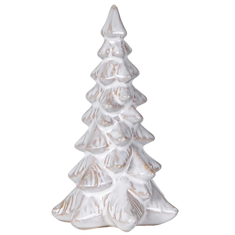 Ivory Glow Glazed Ceramic Tree 14cm | Annie Mo's