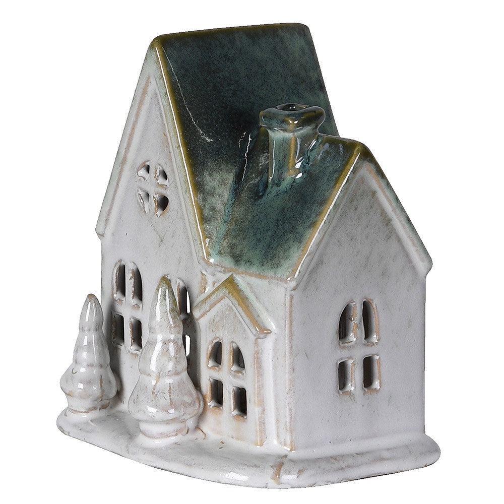 Glazed Ceramic Alpine Residence 13cm