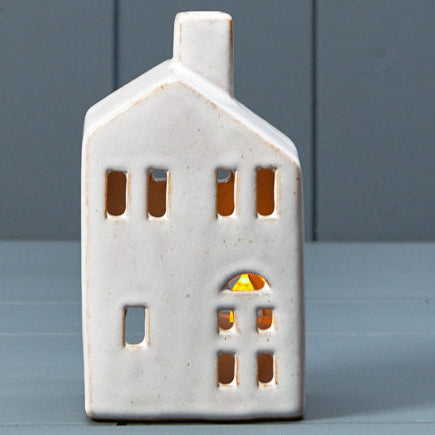 Ceramic Tealight House with Glazed Finish 13cm | Annie Mo's