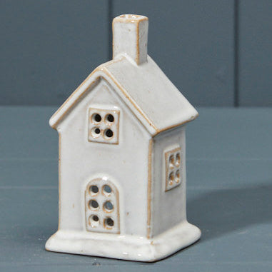 Glazed Ceramic House Tealight Holder 12cm | Annie Mo's