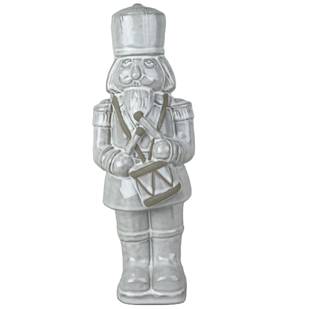 Glazed Ceramic Nutcracker Ornament With Textured Detail 32cm | Annie