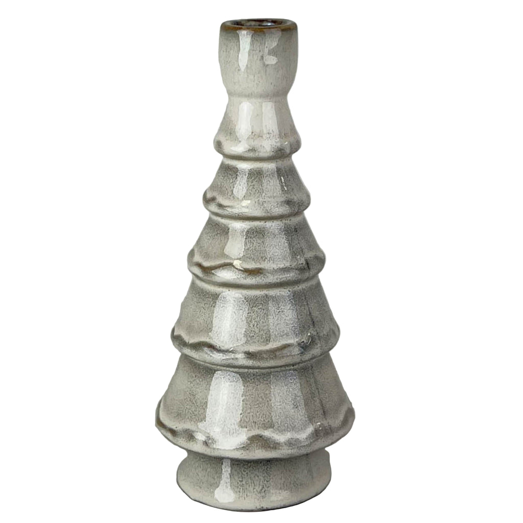 Glazed Ceramic Candle Holder 20.5cm | Annie Mo's