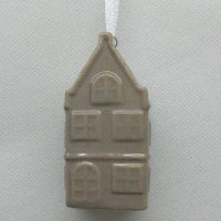 Hanging Grey Ceramic House 6cm| Annie Mo's