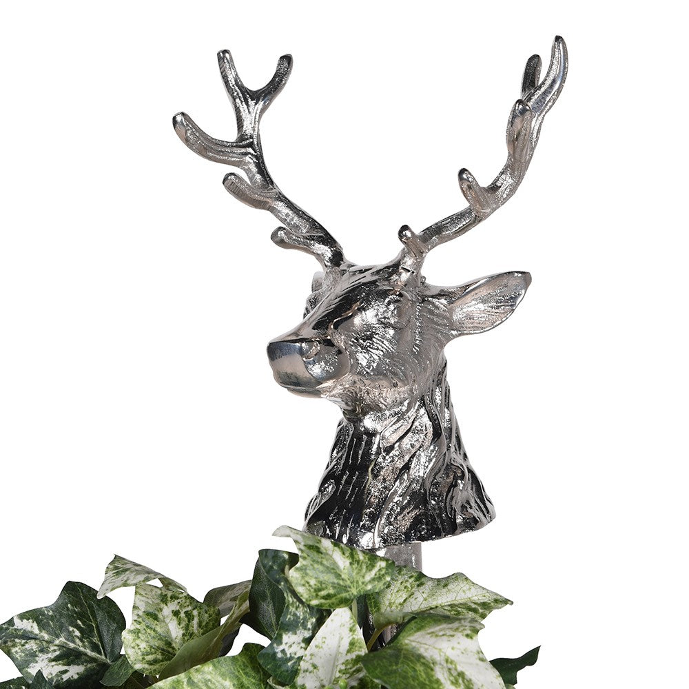 Silver Reindeer Wreath Holder 88cm