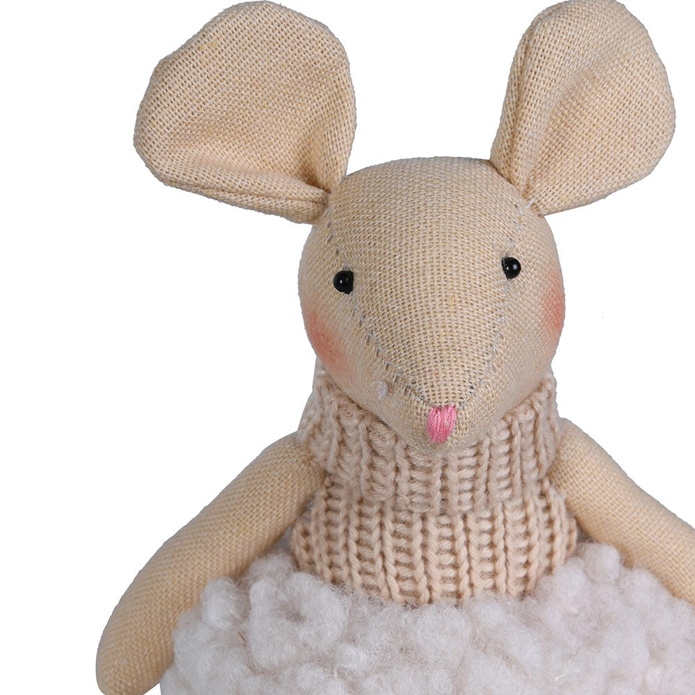 Pink Fluffy Skirt Mouse 19cm