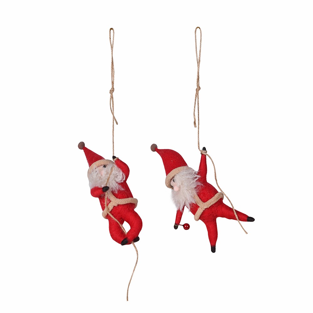 Set of Two Sneaky Santa Climbers 30cm | Annie Mo's