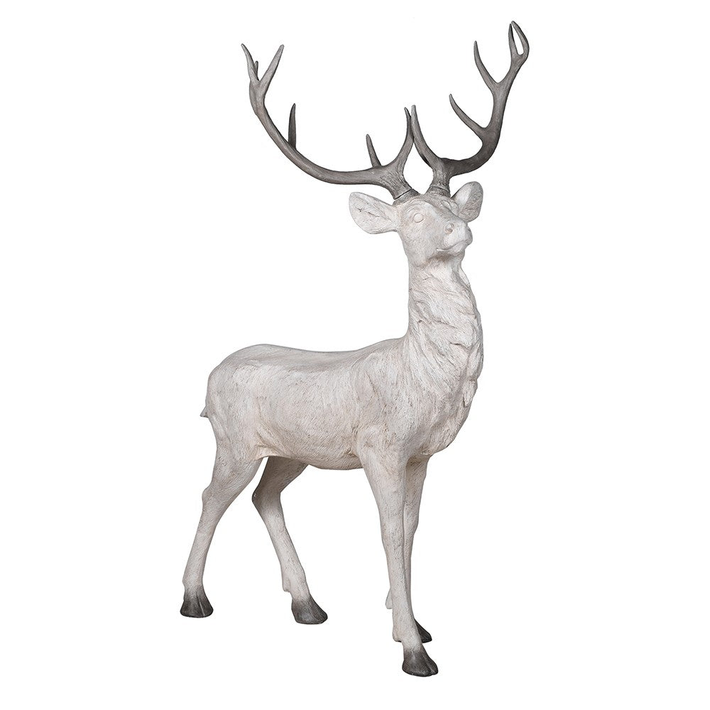 White Rustic Stag 127cm | Annie Mo's
