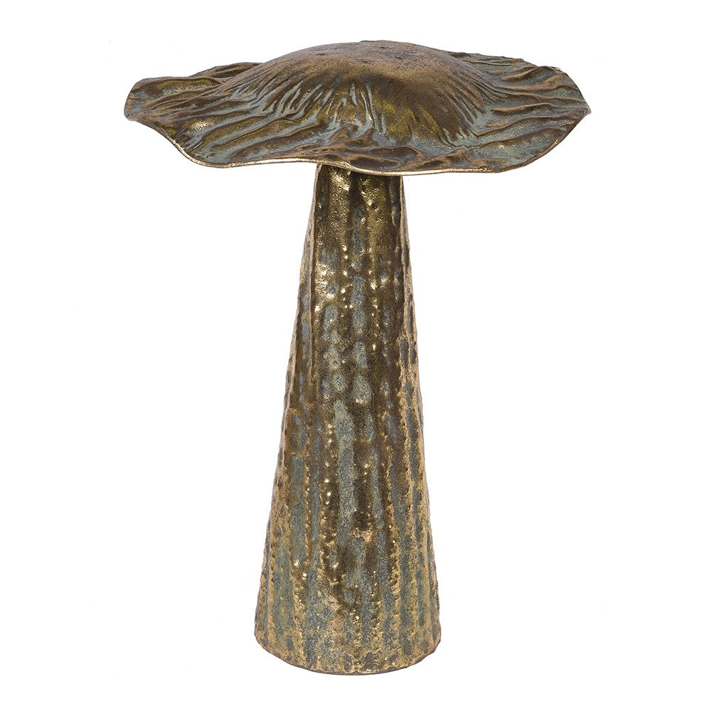 Aged Metal Golden Mushroom 40cm | Annie Mo's