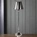 Slim Nickel Table Lamp with Metal Shade 64cm | Annie Mo's