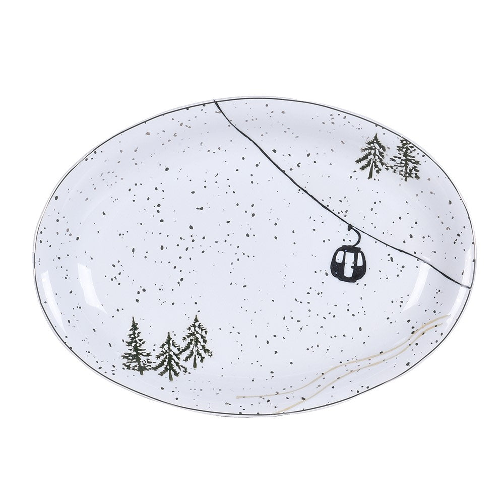 Ski Lift Platter Plate 35cm | Annie Mo's