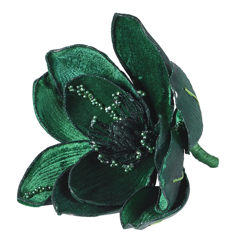 Emerald Magnolia Clip 16cm | Annie Mo's