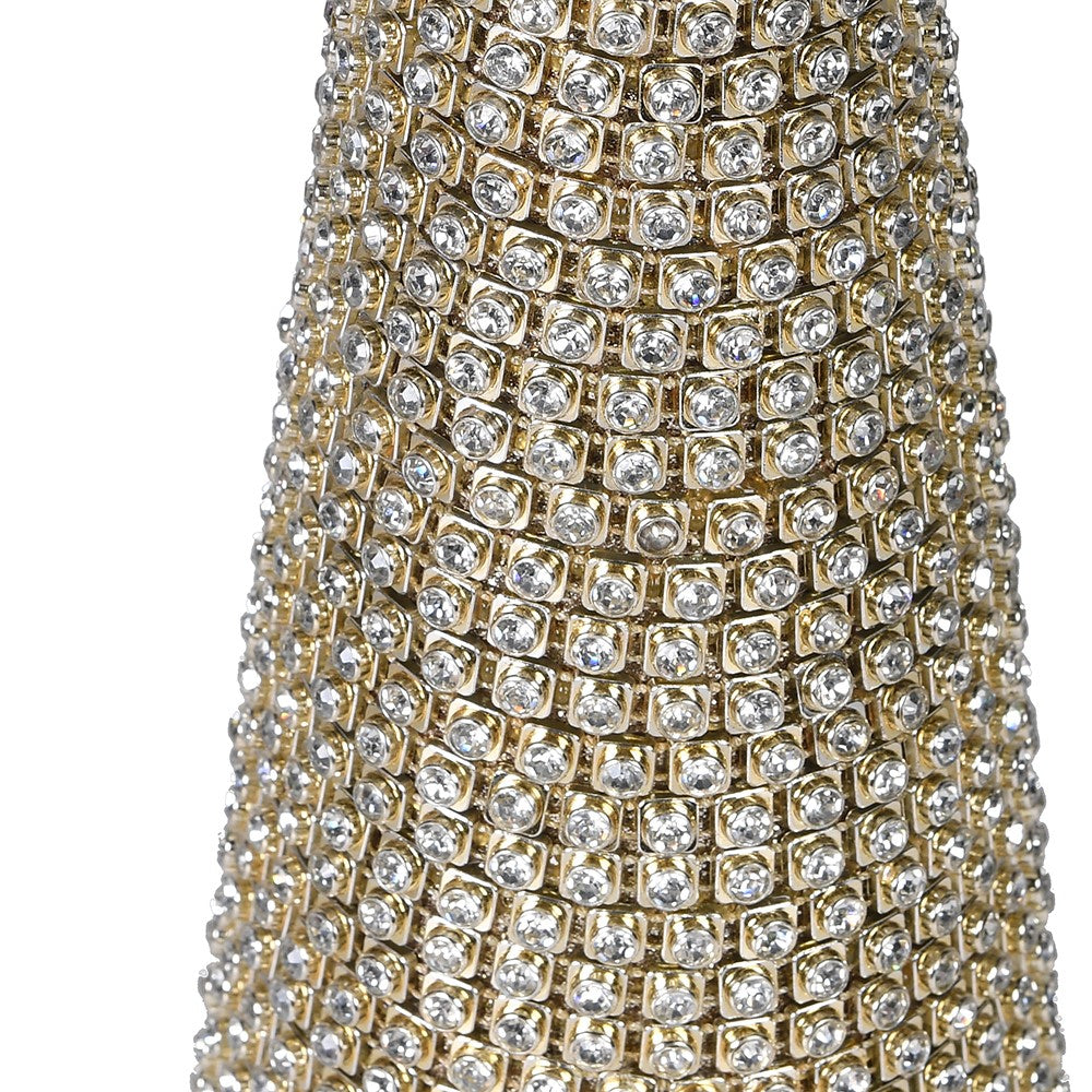 Small Gold Glitzy Christmas Tree 32cm