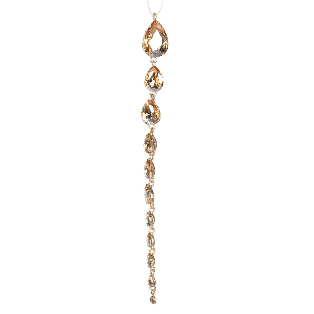 Gold Pearl Cut Hanging Gem 20cm | Annie Mo's