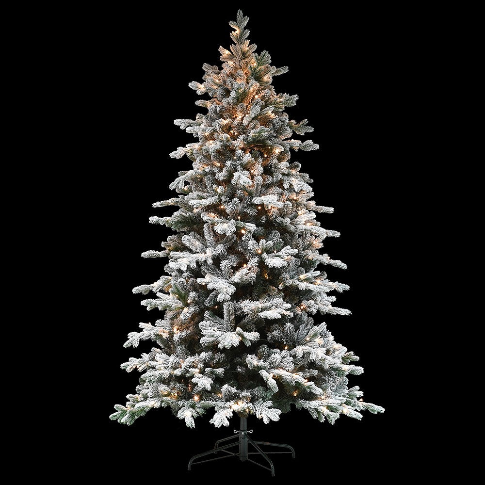 7.5ft. 500 LED Lit Flocked Tree 229cm | Annie Mo's