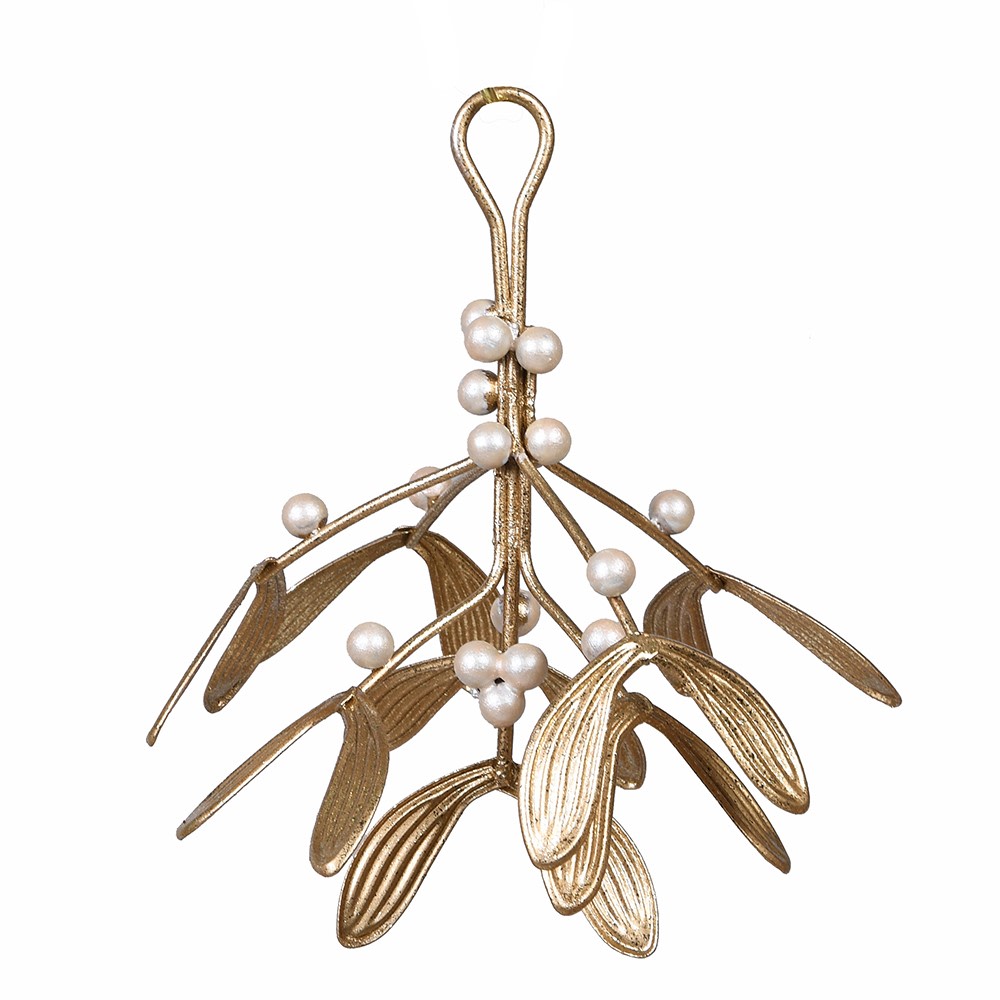 Hanging Gold Mistletoe 15cm | Annie Mo's
