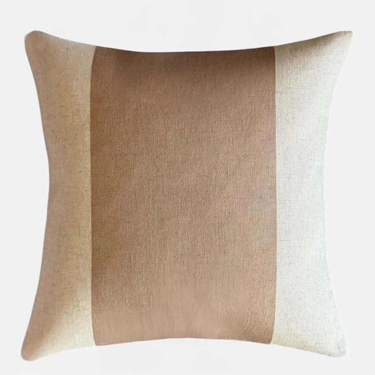 Atlantic Stripe Champagne Feather Filled Cushion 50X50cm | Annie Mo's