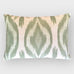 Ikat Supreme Green Cushion with Feather Inner 35cm x 50cm | Annie Mo's
