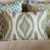 Ikat Supreme Green Cushion with Feather Inner 35cm x 50cm