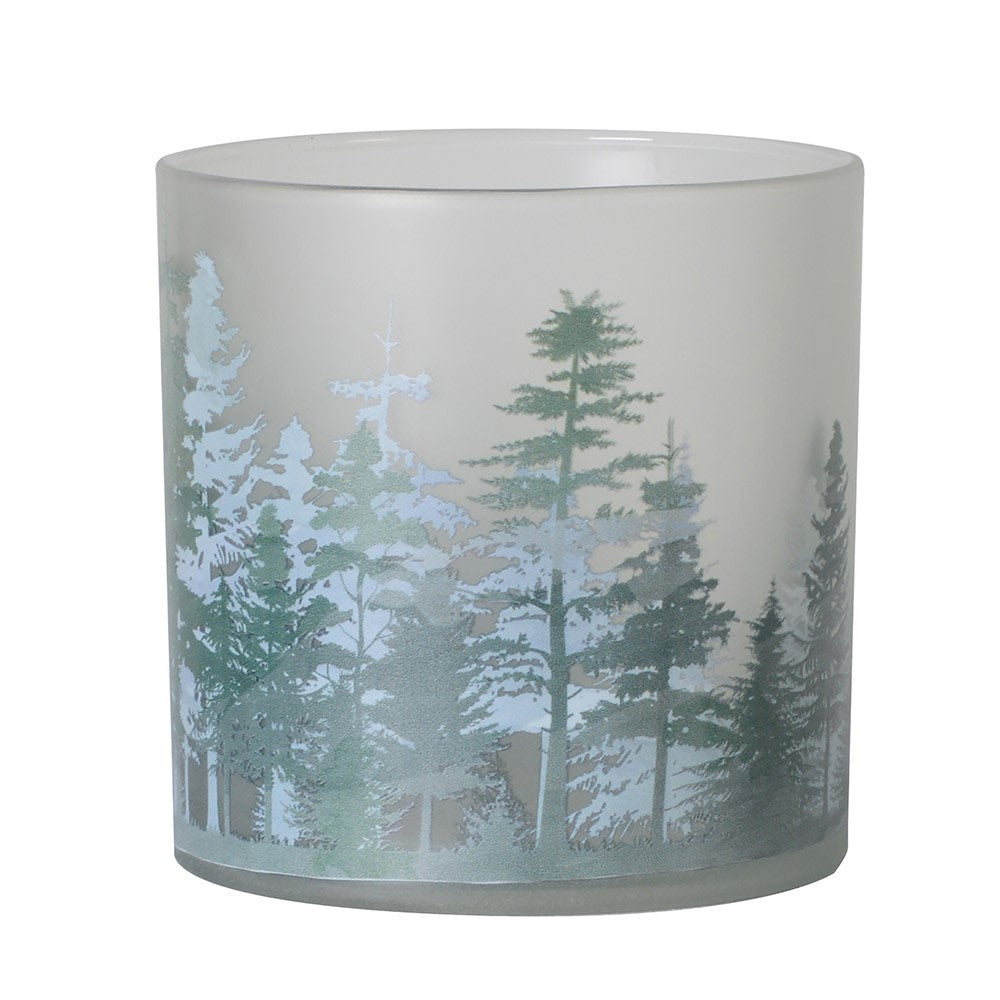 Frosted Forest Candleholder 15cm | Annie Mo's