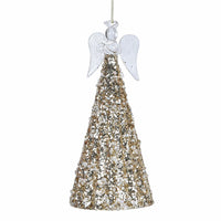 Golden Beaded Angel 18cm | Annie Mo's