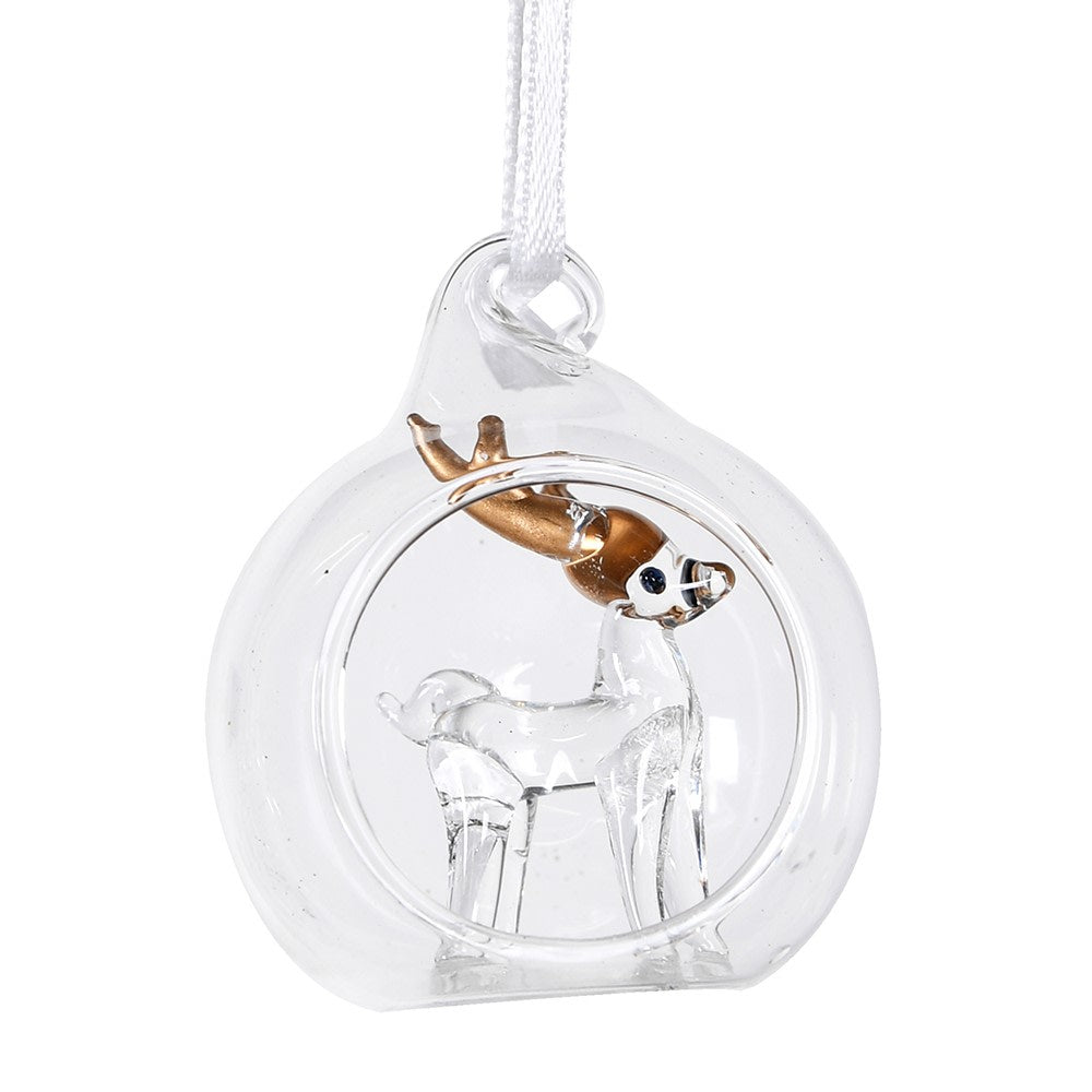 Glacial Reindeer Bauble 4.5cm | Annie Mo's