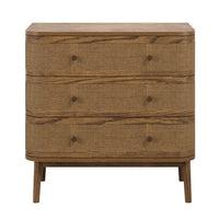 Cayman Smoked Chest of Drawers 80cm | Annie Mo's