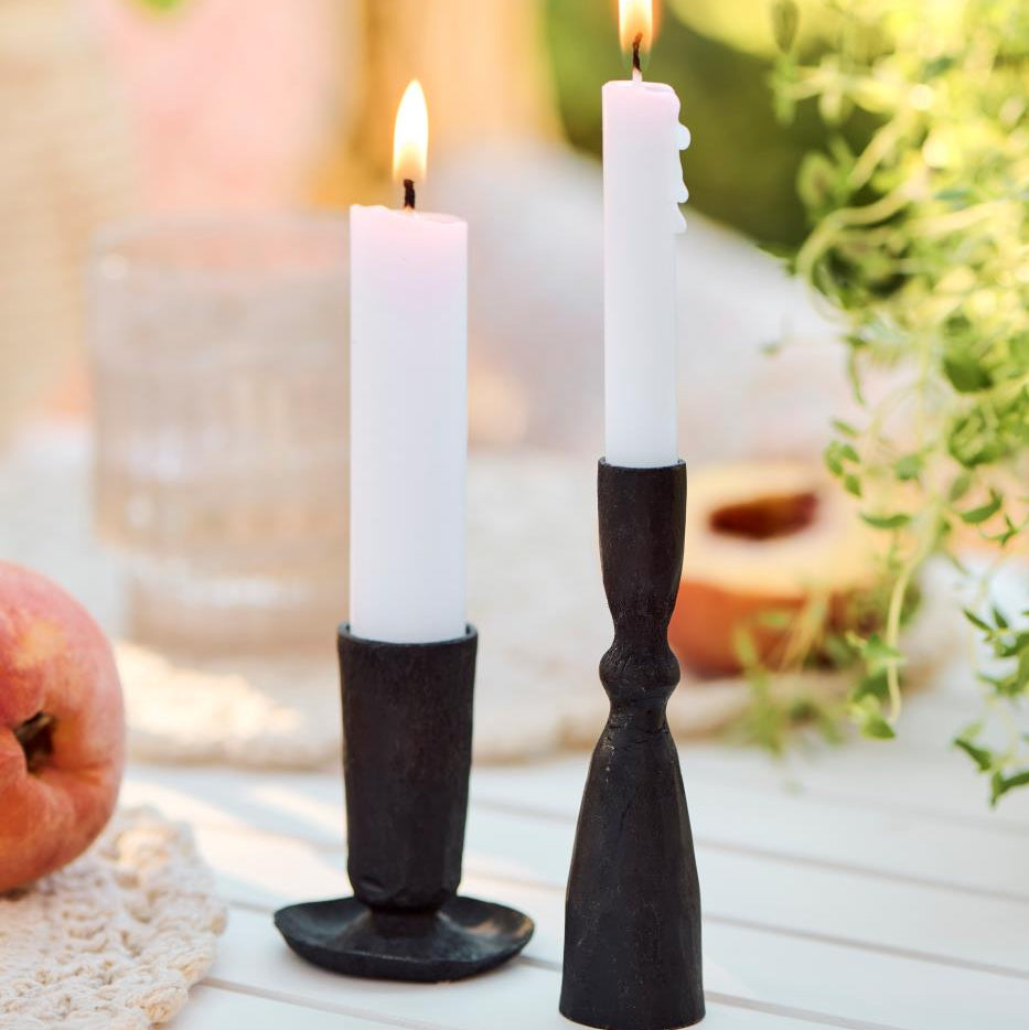 Candle Holder for Taper Candles with Hammered Surface 10cm | Annie Mo's C
