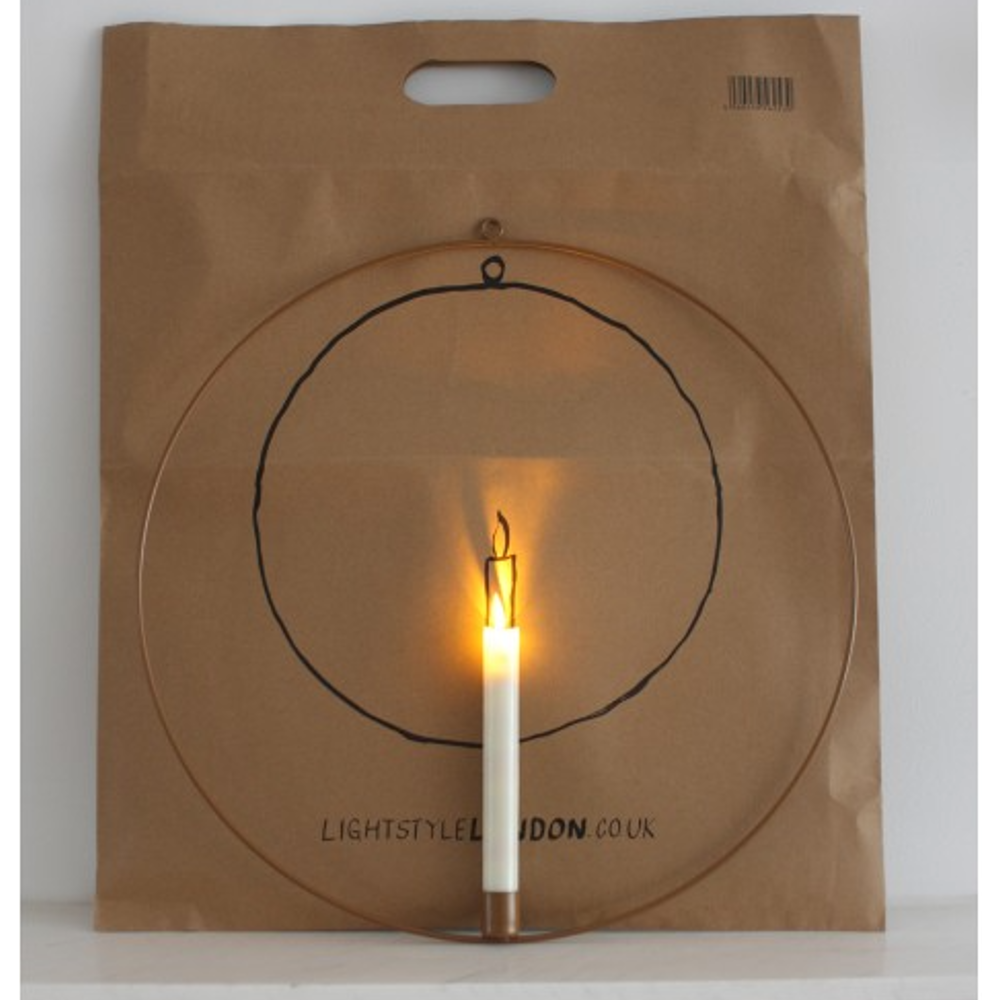 Candle Ring (45cm) - Gold - Battery Operated