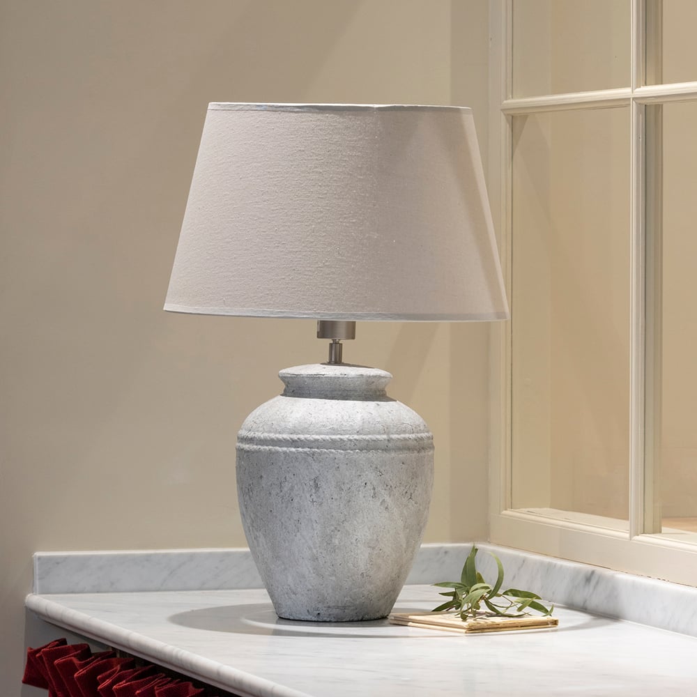 Ceramic Lamp Anya With Cream Shade 58cm | Annie Mo's